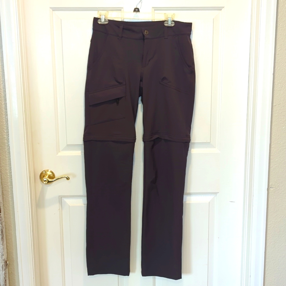 Columbia convertible light weight dark gray Women's size 6 Long
